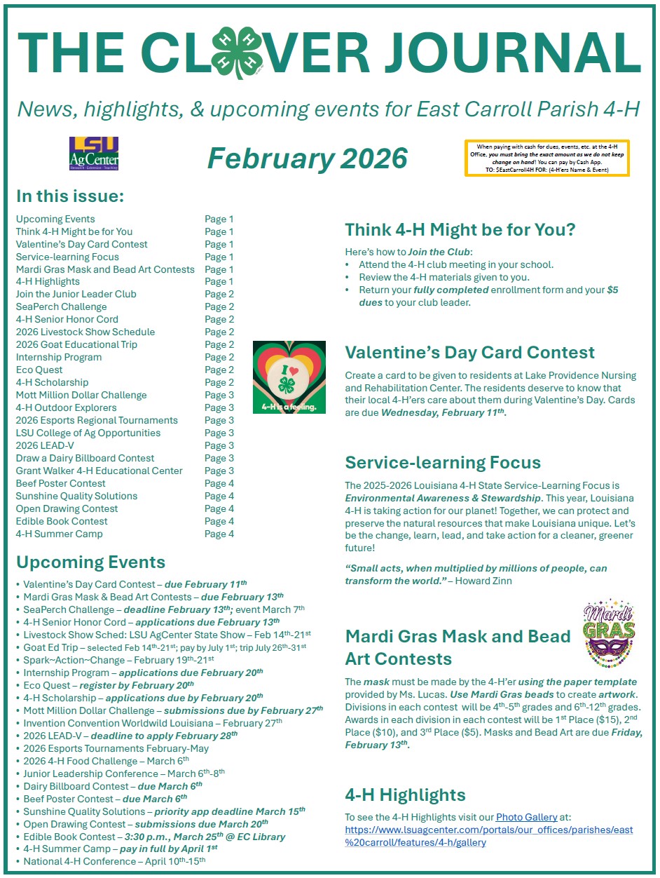 The Clover Journal, February 2026